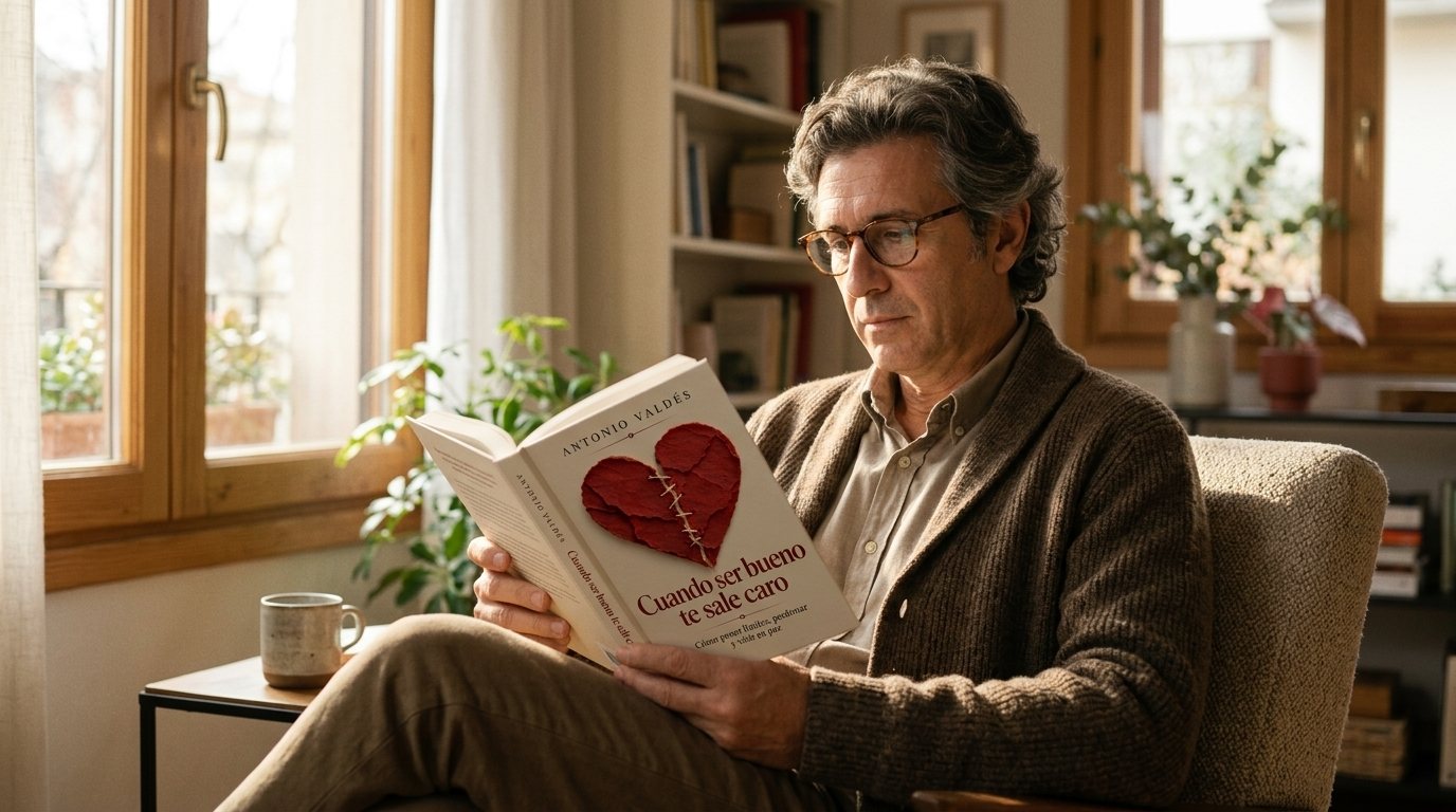 Antonio Valdés leyendo «Cuando ser bueno te sale caro»